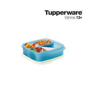 Tupperware Basic line Com Divisórias 550ml Azul Serenity