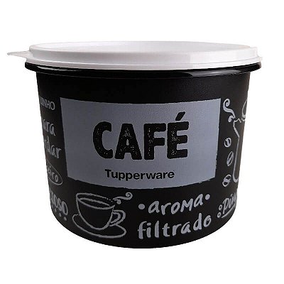 Tupperware Caixa Café PB 700g tampa Branca