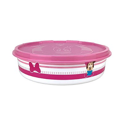 Tupperware Pratinho Baby Minnie 500ml Rosa