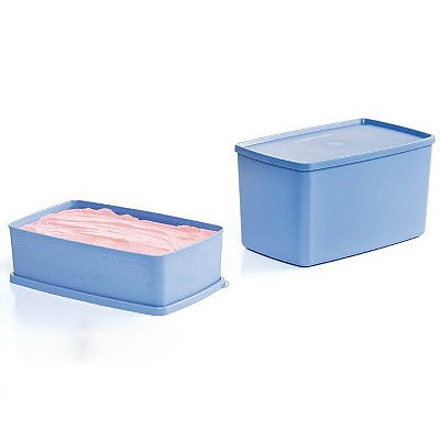 Tupperware Caixa Ideal + Espaçosa kit 2 Peças Azul Serenity