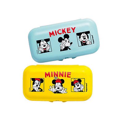 Tupperware Snack Grande Minnie e Mickey 2 Peças