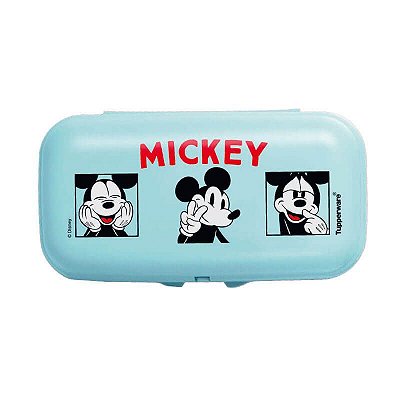 Tupperware Snack Grande Mickey Azul