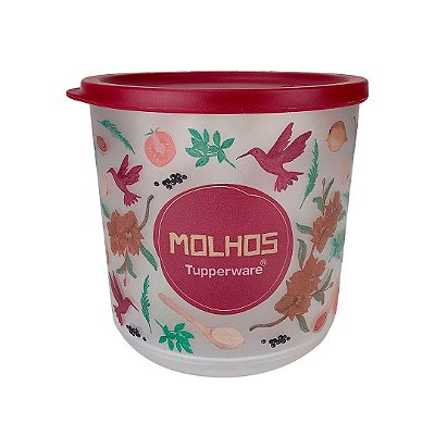 Tupperware Refri Line Redondo Floral 1,1 litro Molhos