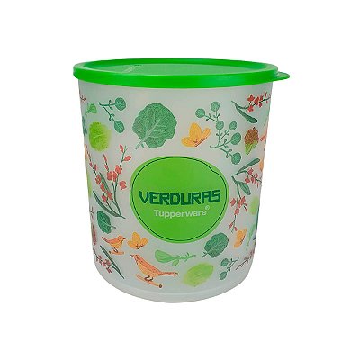 Tupperware Refri Line Redondo Verduras Floral 3,3 litros