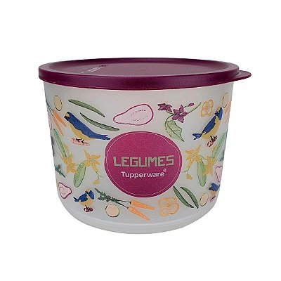 Tupperware Refri Line Redondo Legumes Floral 2,1 litros