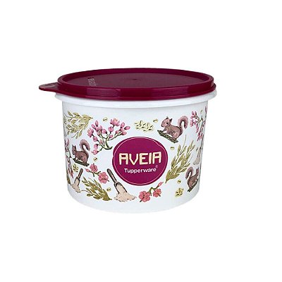 Tupperware Caixa Aveia Floral 1,1 litro
