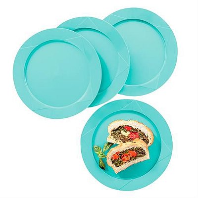 Tupperware Prato Outdoor Verde limão 4 peças