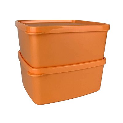 Tupperware Jeitosinho 400ml Laranja Mango kit 2 peças