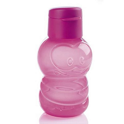 Tupperware Eco Kids Minhoca 350ml Garrafa de Água Rosa Infantil