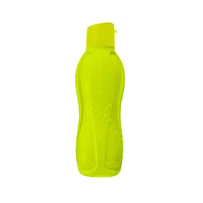 Garrafa Tupperware Eco Tupper Plus 1 litro Amarelo Neon Squeeze