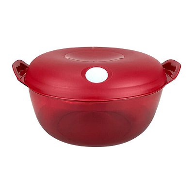 Tupperware Cristal Pop Oval 3,5 litros Vermelho