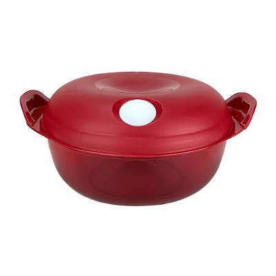 Tupperware Cristal Pop Oval 1,5 litro Vermelho