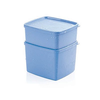 Tupperware Jeitosinho + Jeitoso Azul Serenity Kit 2 Peças