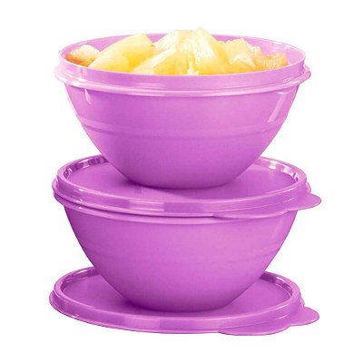 Kit Tupperware Tigela Maravilhosa 500ml Roxo Claro 2 peças