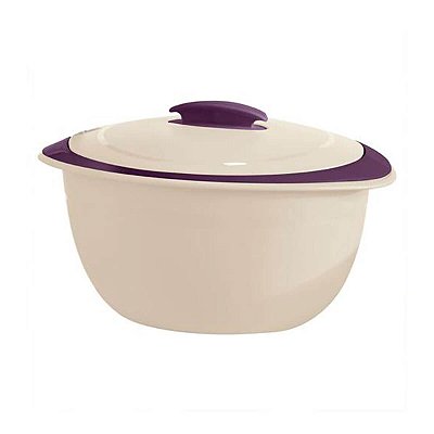 Tupperware Tigela Thermo com Colher 3,5 litros Bege