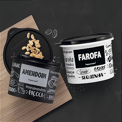 Tupperware Caixa Amendoim 500g + Farofa PB 500g