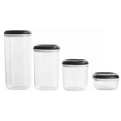 Tupperware Modular Clear kit 4 peças