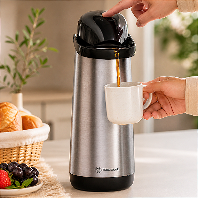 Garrafa de Café Térmica 1,8 litro Inox Termolar