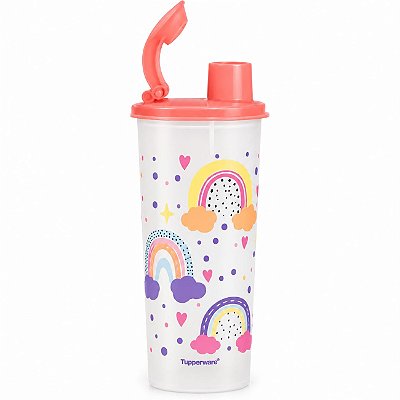 Tupperware Copo com Bico 470ml Arco-Íris