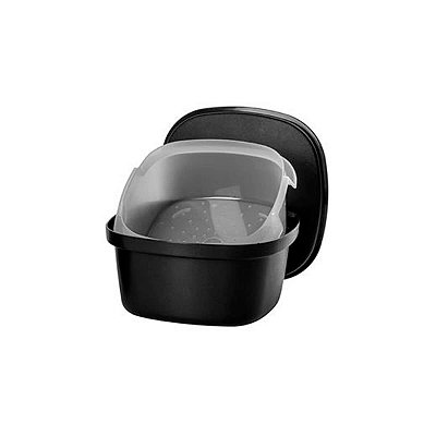 Tupperware Múltipla 2,5 litros Preto e Branco nv