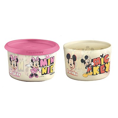 Tupperware kit Mini Instantânea Mickey e Minnie 575ml