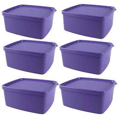 Kit Tupperware Jeitosinho 400ml Roxo 6 peças