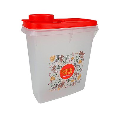 Tupperware Porta Batata Palha Floral