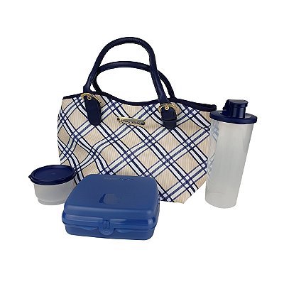 Kit Tupperware Lancheira Térmica Piquenique Importado 4 Peças