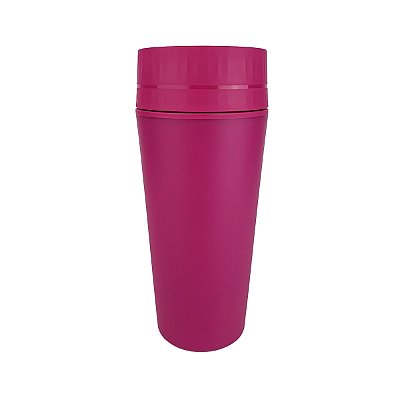 Tupperware Copo para Viagem Grande Rosa 360º 470ml