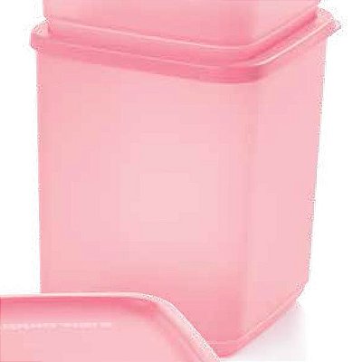 Tupperware Refri Line Quadrado Rosa Quartzo 1,8 litro