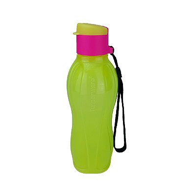 Garrafa Tupperware Eco Tupper Plus 500ml Amarela Neon Fluo Squeeze