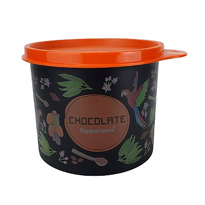 Tupperware Redondinha Floral Chocolate 390g