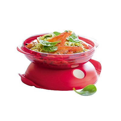 Tupperware Cristal Pop Oval 700ml Vermelho