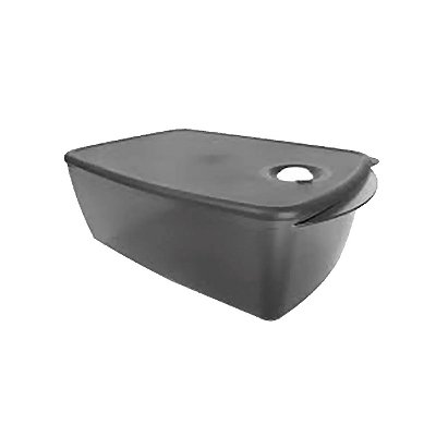 Tupperware Cristalwave Retangular 3,5 litros Preto