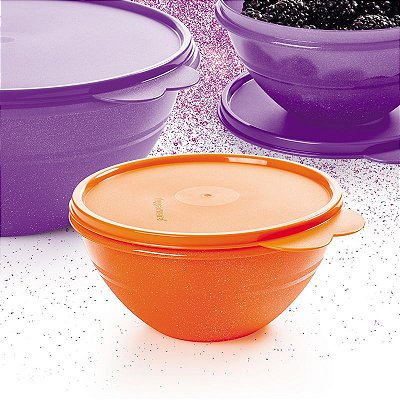 Tupperware Tigela Maravilhosa 750ml Laranja Glitter