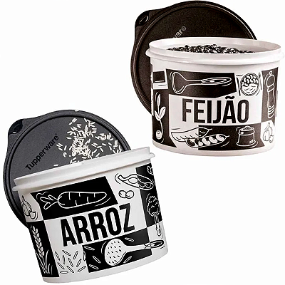 Kit Tupperware Caixa Arroz + Feijão Pop Box PB 2 peças