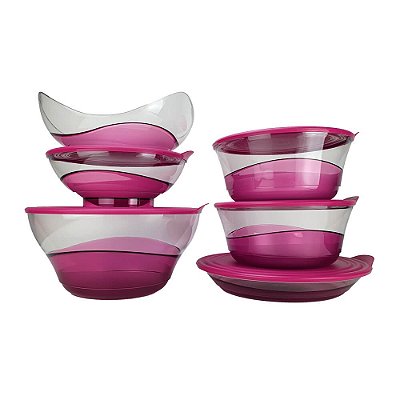 Kit Tupperware PDA 05/2023 Linha Elegância 6 peças