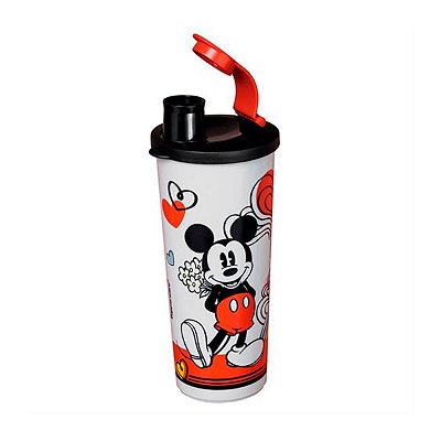 Tupperware Copo com Bico Romântico 470ml Mickey