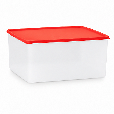 Tupperware Caixa Espaçosa 6,5 litros Vermelha Translúcida
