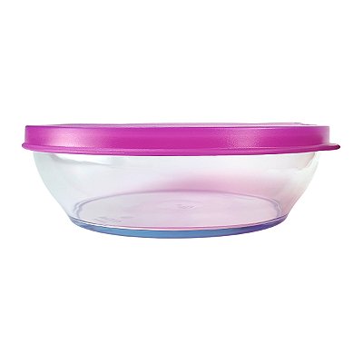 Tupperware Tigela Clear Bowl 410ml Roxo Policarbonato