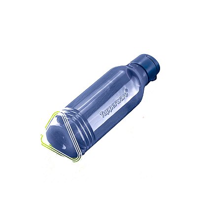 Garrafa Tupperware Eco Tupper Triangular Plus 750ml Azul Petróleo