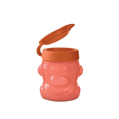 Tupperware Pote Kids Macaco 300ml Laranja Coral