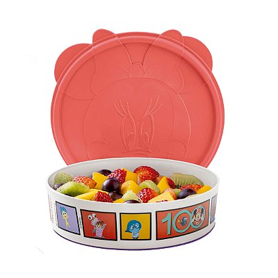 Tupperware Pratinho Minnie 500ml Vermelho e Branco