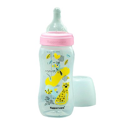 Tupperware Mamadeira Infantil Mini Floresta 270ml Rosa