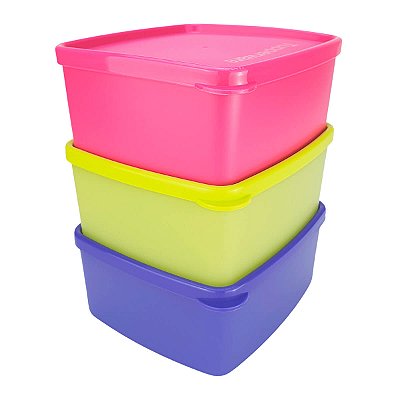 Kit Tupperware Jeitosinho 400ml Translúcido 3 peças