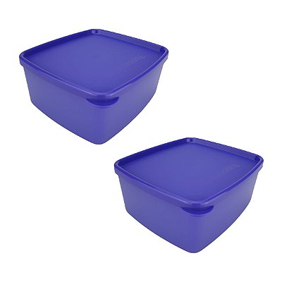 Kit Tupperware Jeitosinho 400ml Roxo Berry Translúcida 2 Peças