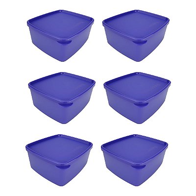 Kit Tupperware Jeitosinho 400ml Roxo Berry Translúcida 6 Peças