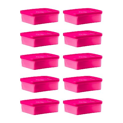 Kit Tupperware Mini Refri Box 150ml Beijo 10 peças