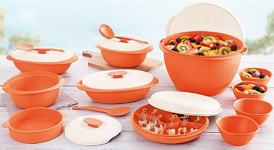 Tupperware BEA 01/2018 Actualité Verão 10 peças Laranja