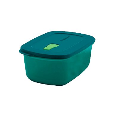 Tupperware Cristalwave Retangular Marmita 1,7 litro Geração II Verde